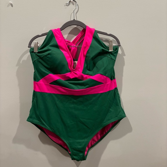 Boden Kefalonia Halterneck Color-block Swimsuit - Picture 3 of 7